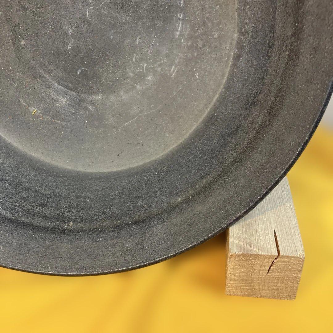 骨董 華道道具 花器 新羅土器 高杯花器 桐共箱 S759ANK