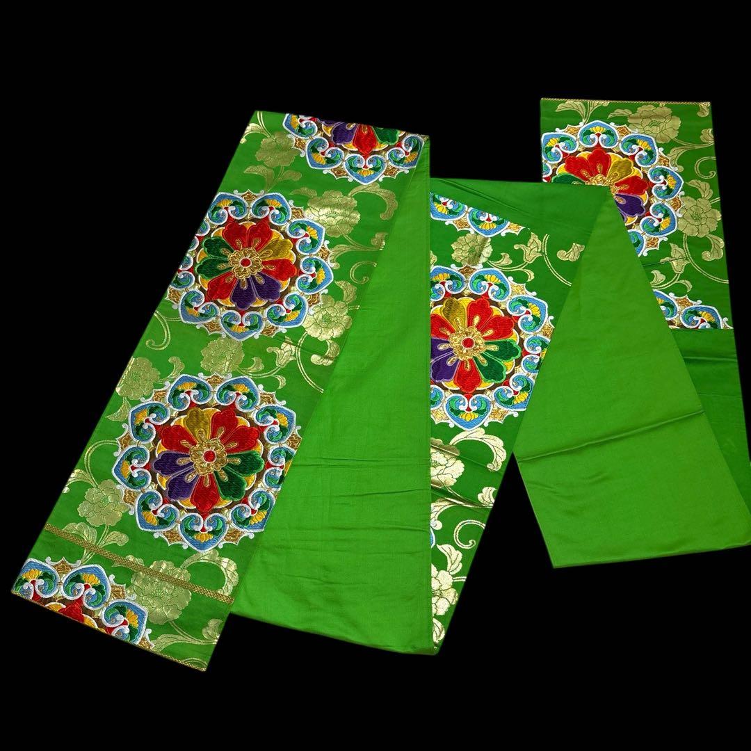 (う67) 紫翠(しすい)の花鼓✨梅彩きらめく雅のアンティーク振袖㊗️ ③点セット