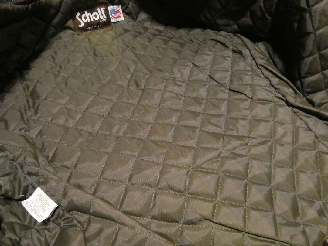 サイズ40！激レアカラーレッドブラウン！ショット634襟付トラッカージャケット