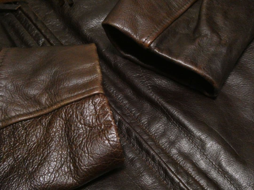 サイズ40！激レアカラーレッドブラウン！ショット634襟付トラッカージャケット