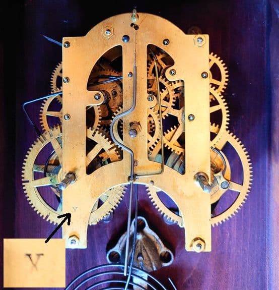 〈完動・美品〉フクロ時計社　宮型ゼンマイ式振り子時計　ボンボン時計古時計