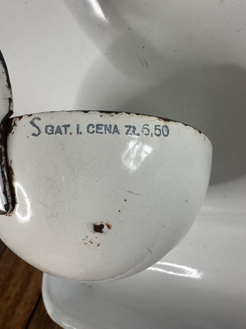 フランス　アンティーク　ホーロー　フレンチキッチン　レードル　ユーテンシルラック