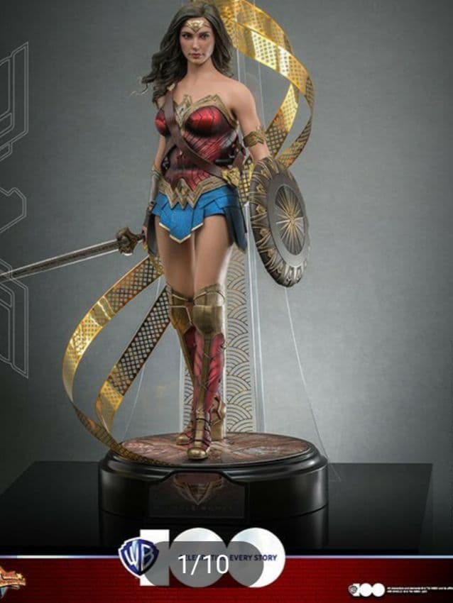 ワンダーウーマン ホットトイズ ワーナー・ブラザーズ100周年1/6フィギュア