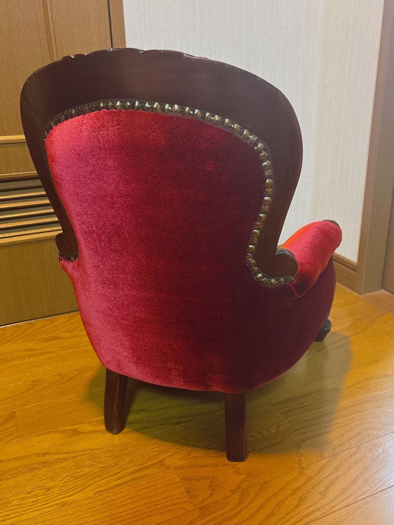 リトルプリンセスチェア マホガニー材 ドールチェア 子供用椅子