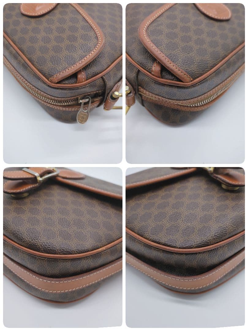 【人気モデル・良品】セリーヌ☆ショルダーバッグ マカダム トリオンフ PVC