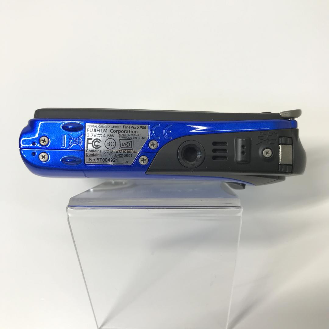【美品】FUJIFILM FINEPIX 防水デジタルカメラ XP80 ブルー