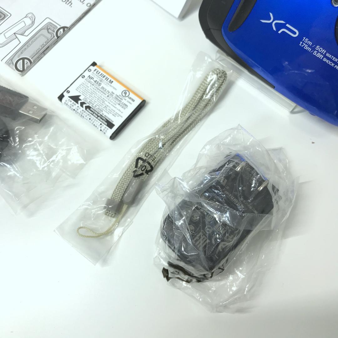 【美品】FUJIFILM FINEPIX 防水デジタルカメラ XP80 ブルー