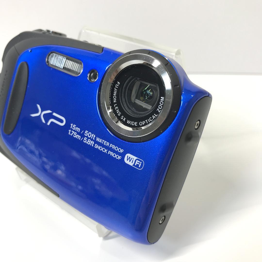 【美品】FUJIFILM FINEPIX 防水デジタルカメラ XP80 ブルー