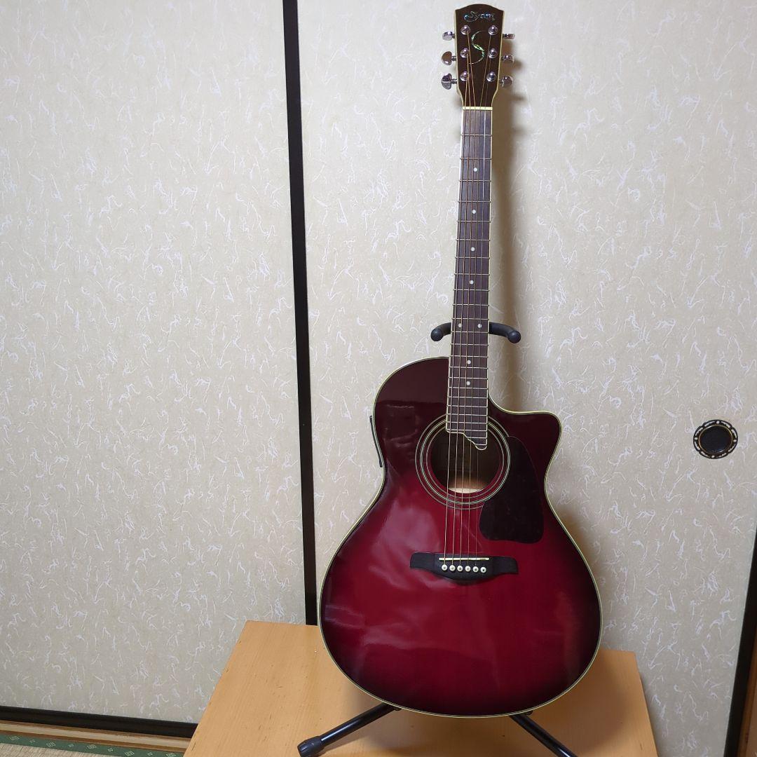 Syar 赤 アコースティックギター カッタウェイ