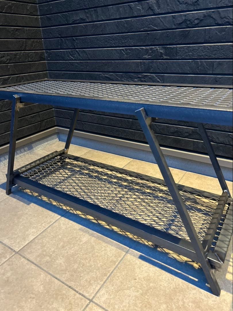 アイアンシェルフ　おしゃれ家具　アイアンラック 植物棚　棚