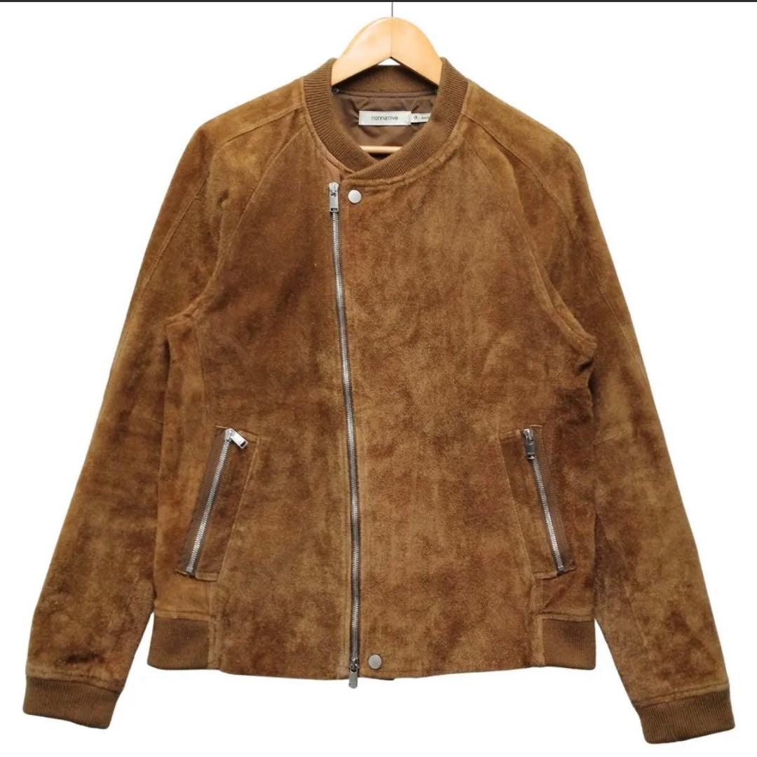 ジャケット・アウター NONNATIVE RIDER BLOUSON COW LEATHER