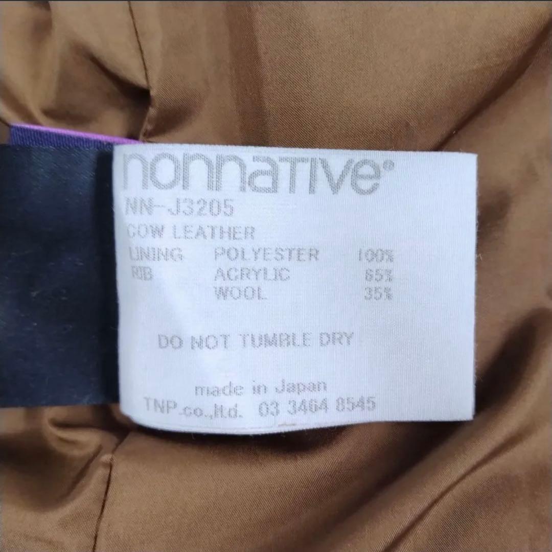 ジャケット・アウター NONNATIVE RIDER BLOUSON COW LEATHER