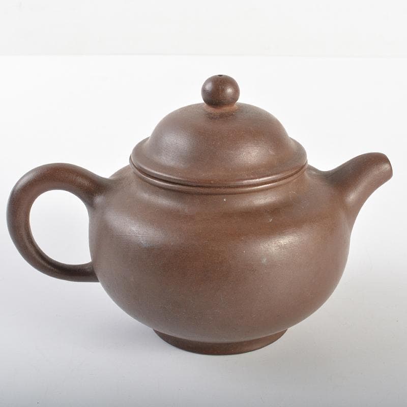 中国　紫砂　朱泥　急須　茶壷　在銘　M　R6870