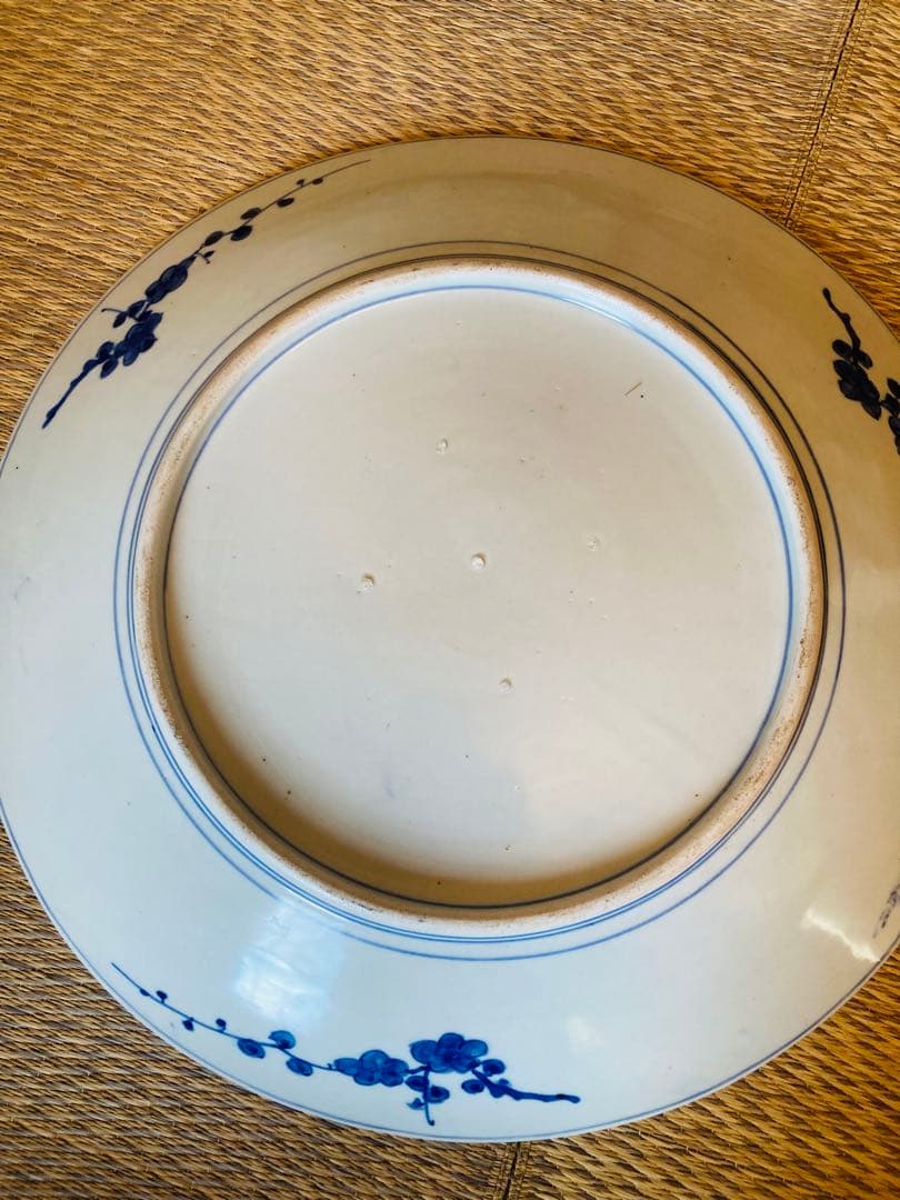 山水画 円形皿　大皿