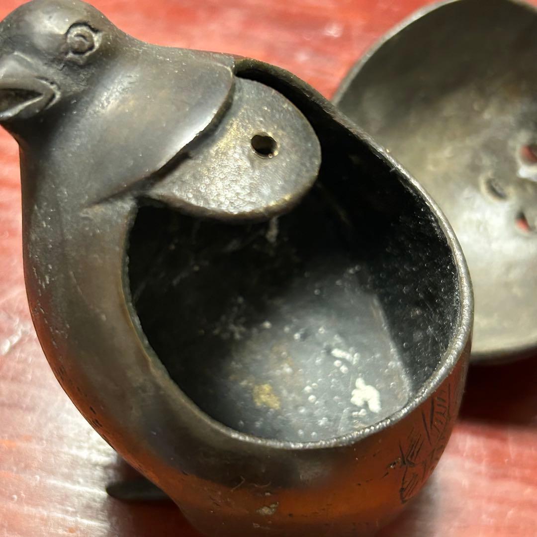 骨董　津村亀女　香炉　アンティーク　仏具