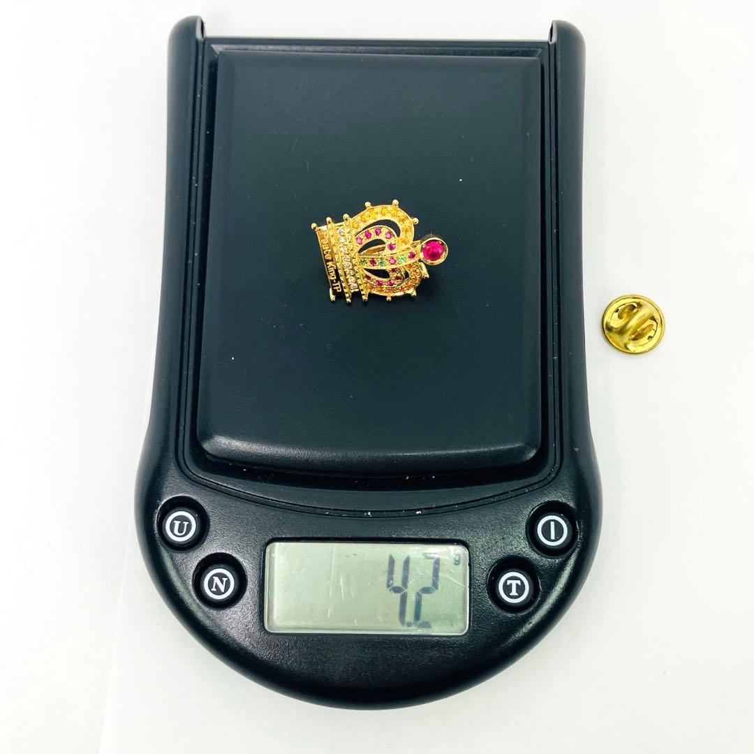 クリスティーナハン 「Peace King-TP」 K18 ダイヤ付王冠ブローチ