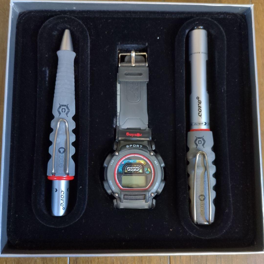 新品未使用　ロットリング　コア　時計 ボールペン　万年筆セット