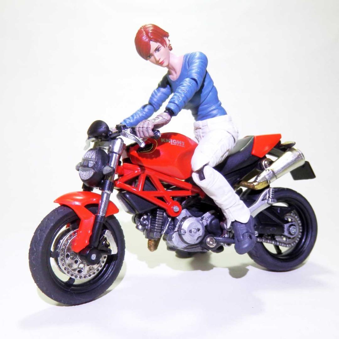 1/18スケール：可動フィギュア＆バイク（ミニカー）：個人塗装＆改造品セット