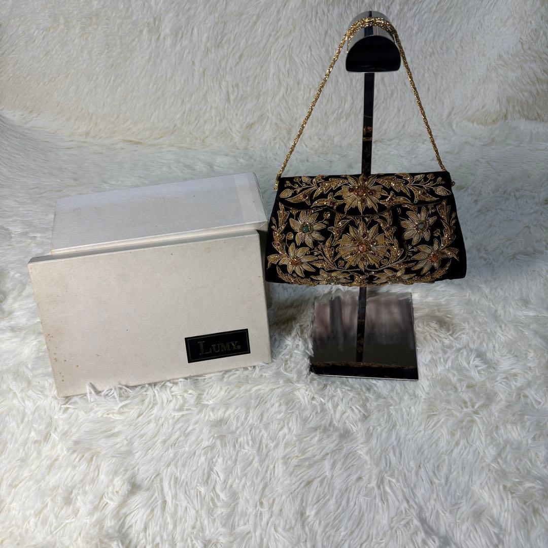 LUMY はしもと ルミー ビーズバッグ パーティーバッグ　箱付き