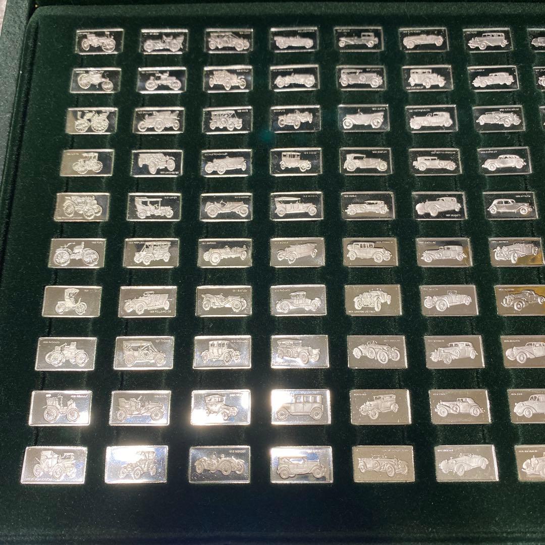 激レア　偉大なる自動車100種　純銀製ミニチュアコレクション