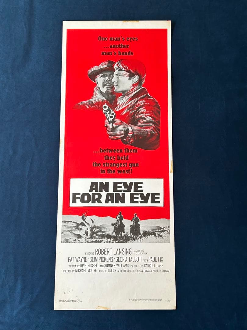 目には目を　USオリジナル映画ポスター