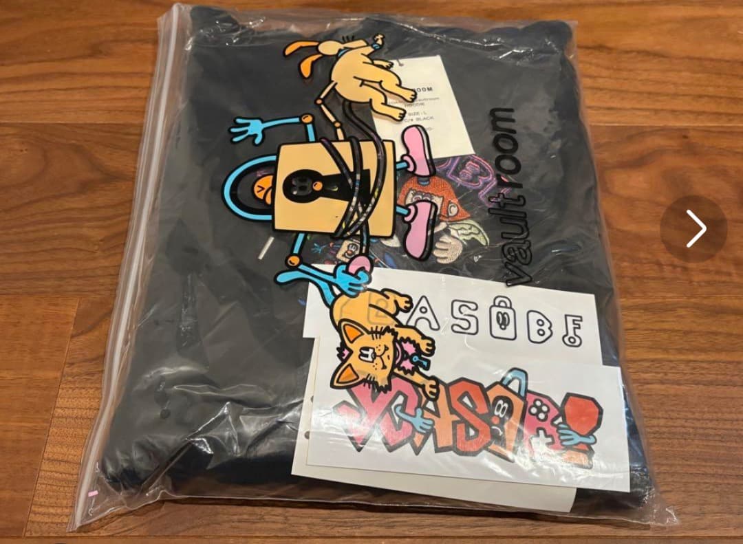 YOASOBI x vaultroom HOODIE ブラック M/L
