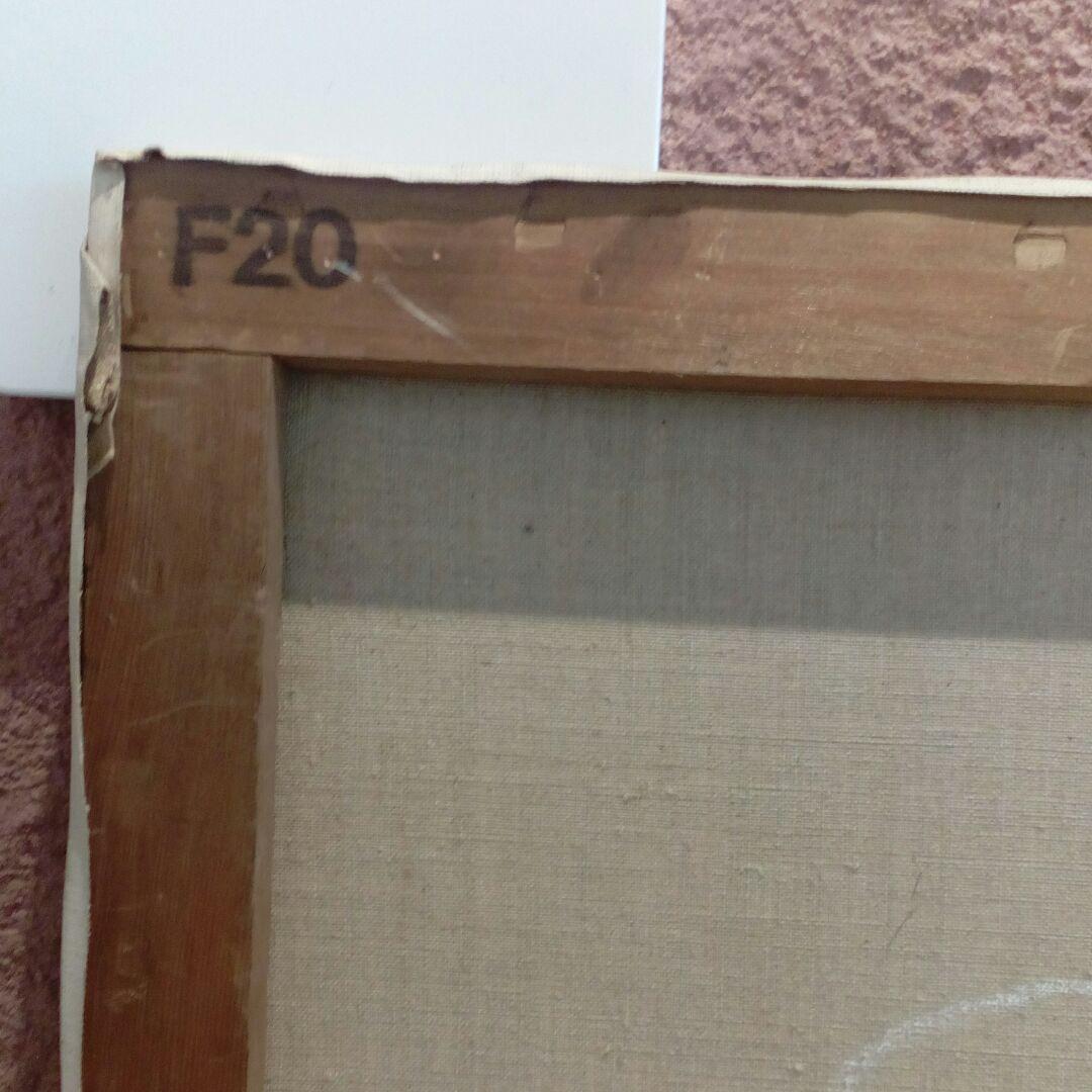 四国土佐地方旧家所蔵７２.５✕６０センチサイズ昭和時代卓越した技量油絵当時物