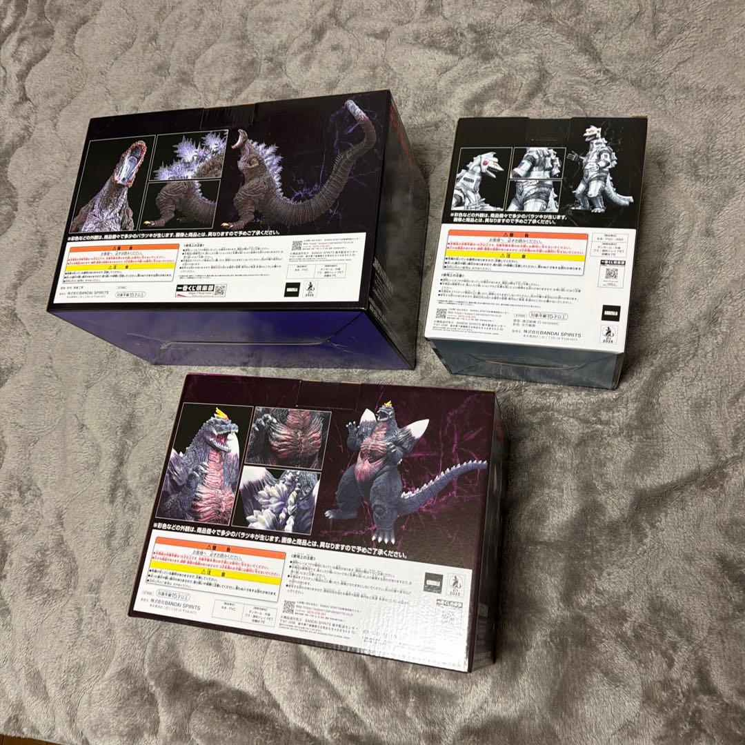 一番くじ ゴジラ 怪獣乱舞-荒ぶるモノ- B賞C賞D賞セット