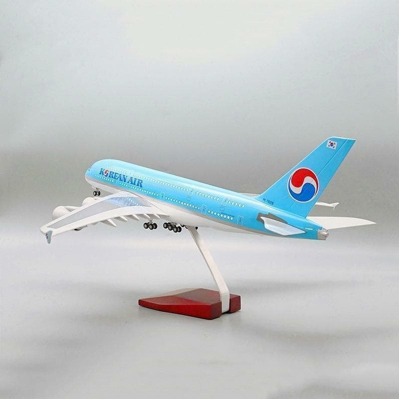 アウトレット 模型飛行機 コリアンエアー A380 LED 航空機 大韓航空
