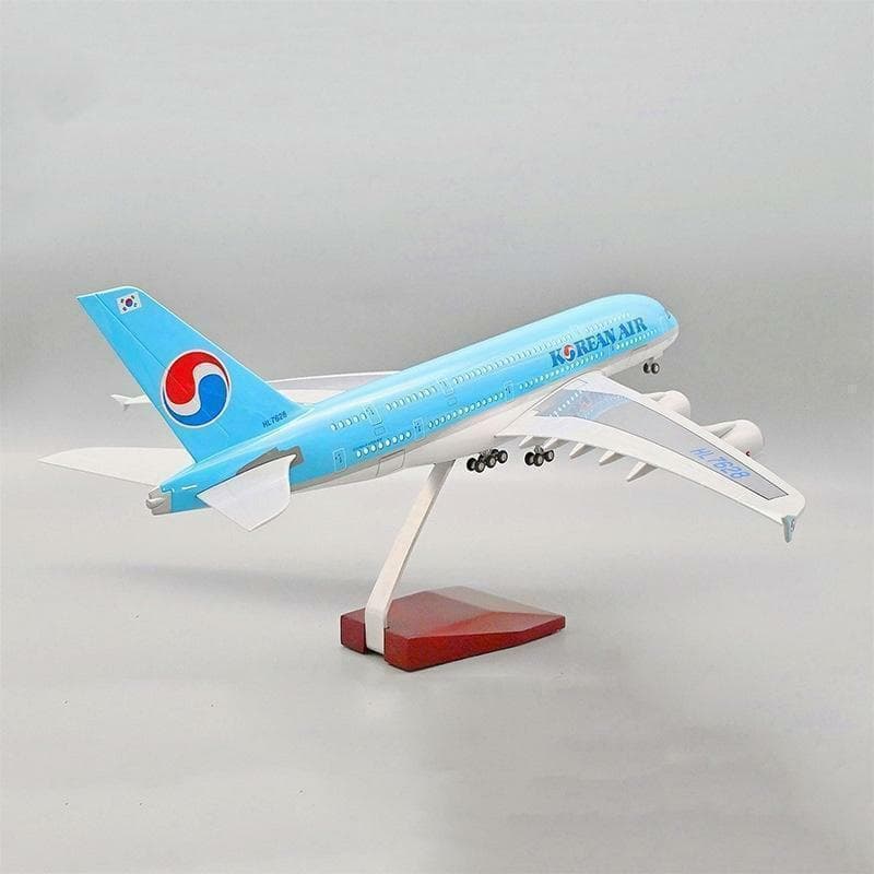 アウトレット 模型飛行機 コリアンエアー A380 LED 航空機 大韓航空