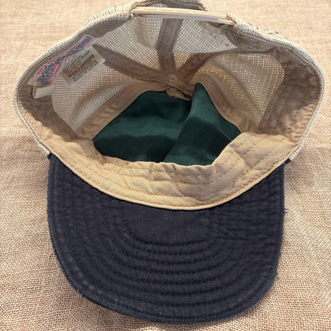 デニム&ダンガリー　落書き柄　ダメージ加工メッシュキャップ　サイズ48