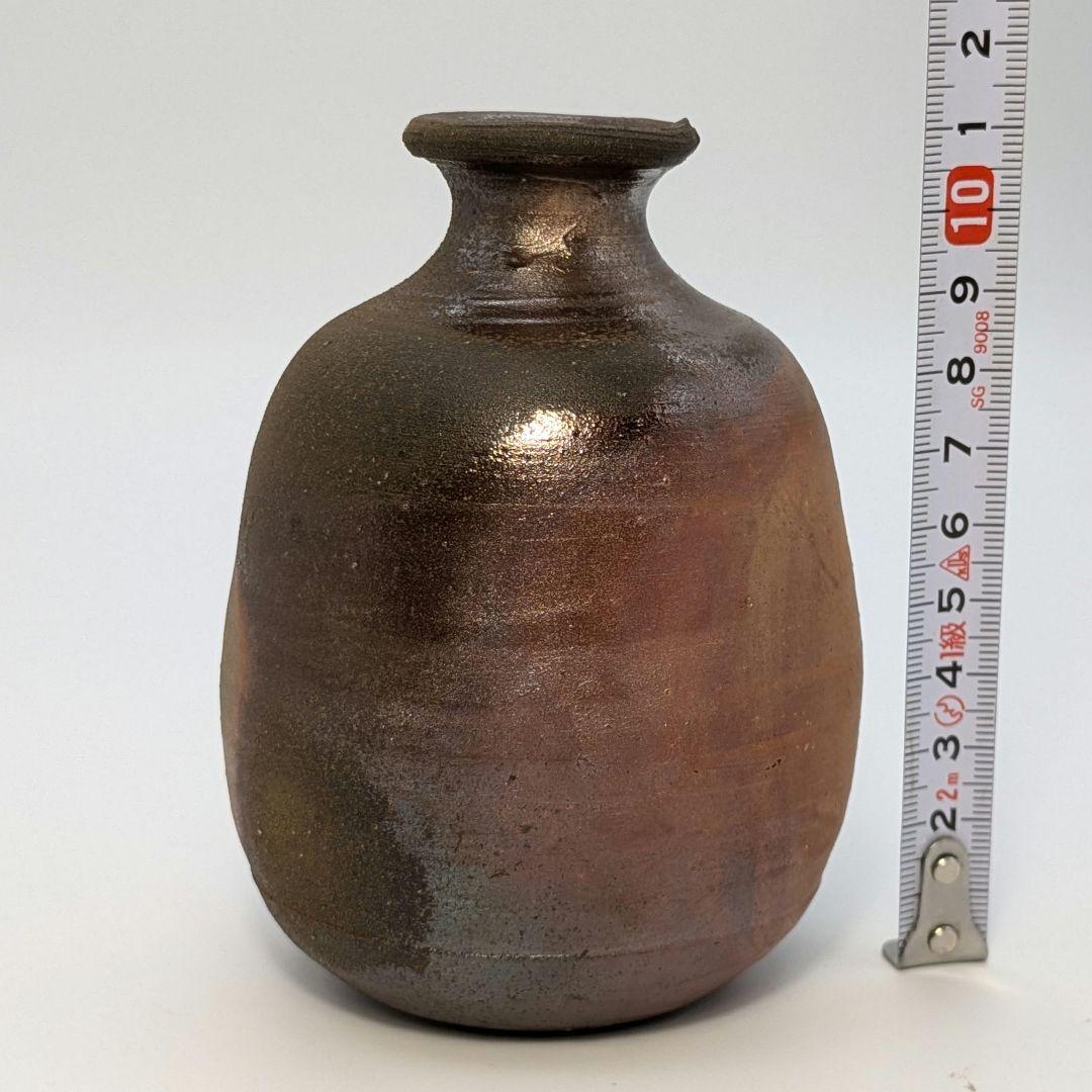 人間国宝 藤原雄 備前焼 虹彩徳利 共箱共布栞 酒器 とっくり 虹備前 食器