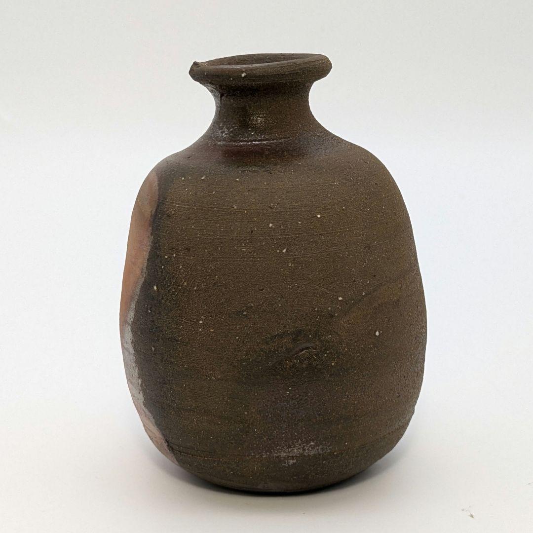 人間国宝 藤原雄 備前焼 虹彩徳利 共箱共布栞 酒器 とっくり 虹備前 食器