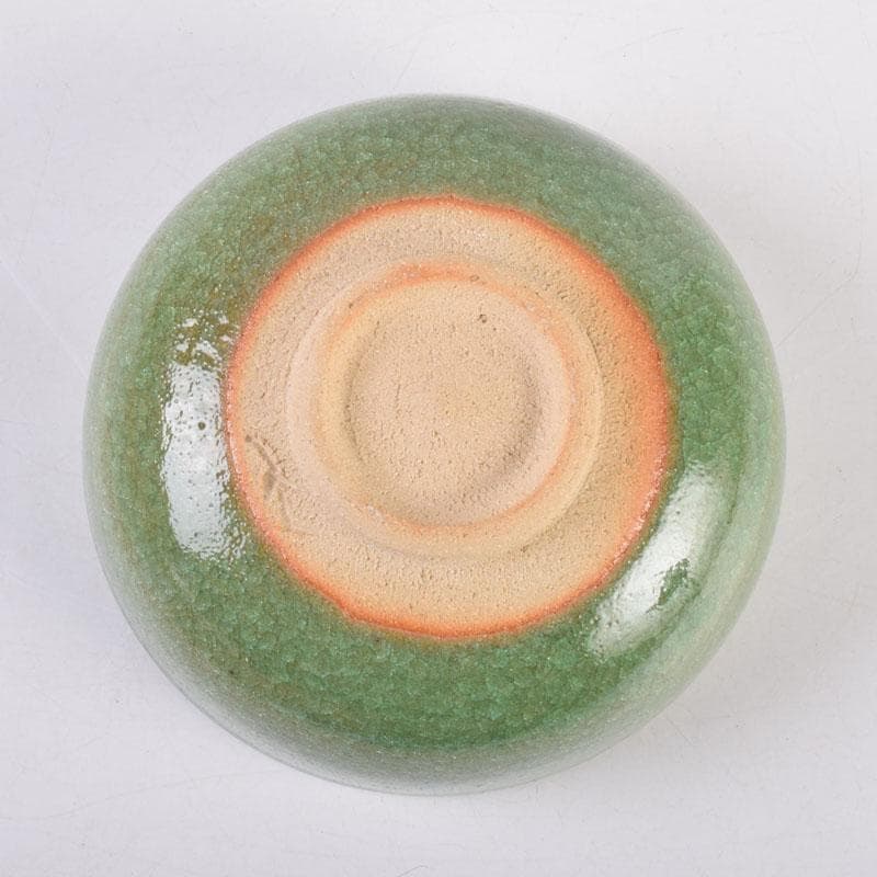 茶道具　美濃焼　加納臣峰作　茶碗　共布　極め箱　C　8391