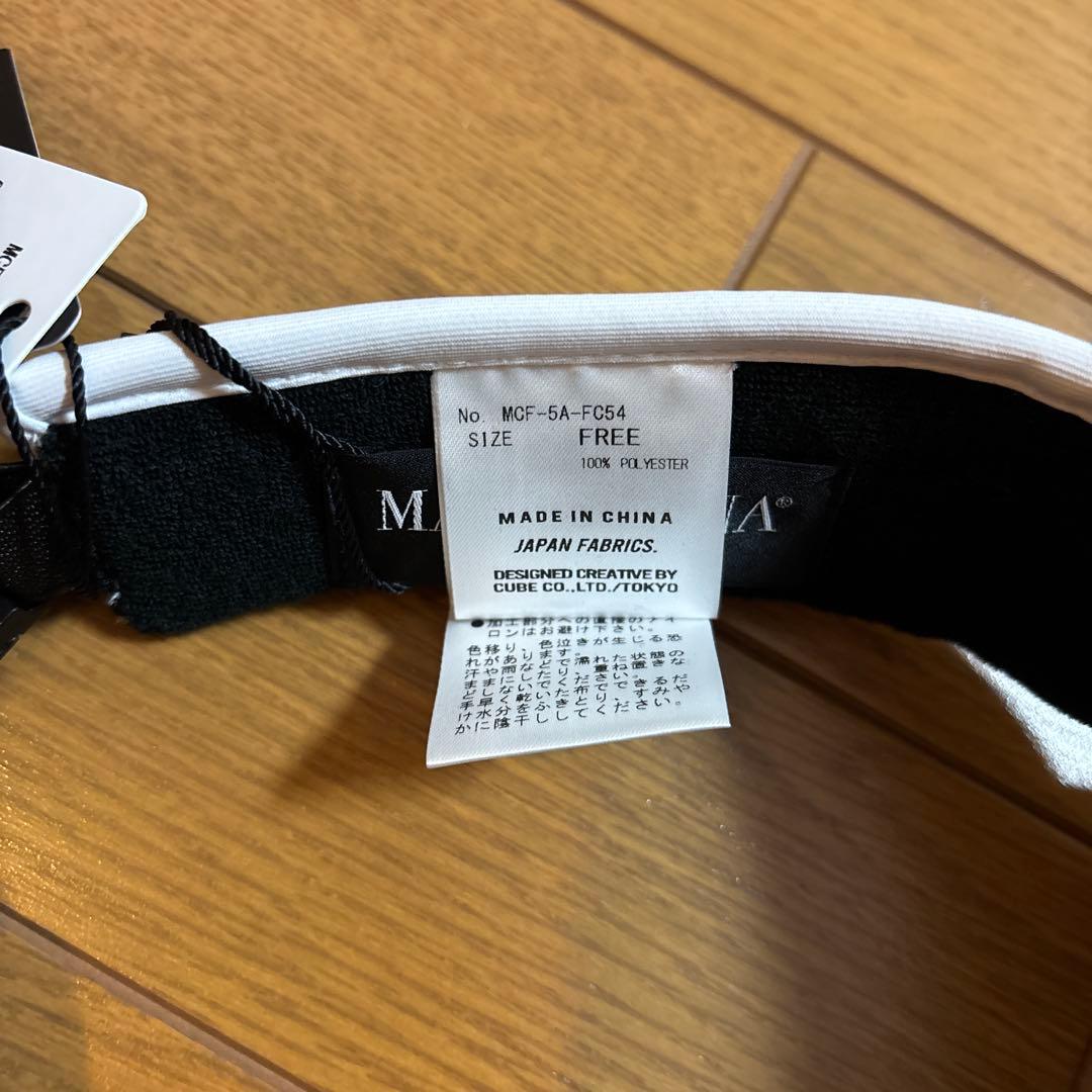 未使用☆MARK & LONA☆ホワイト☆バイザー☆ゴルフ