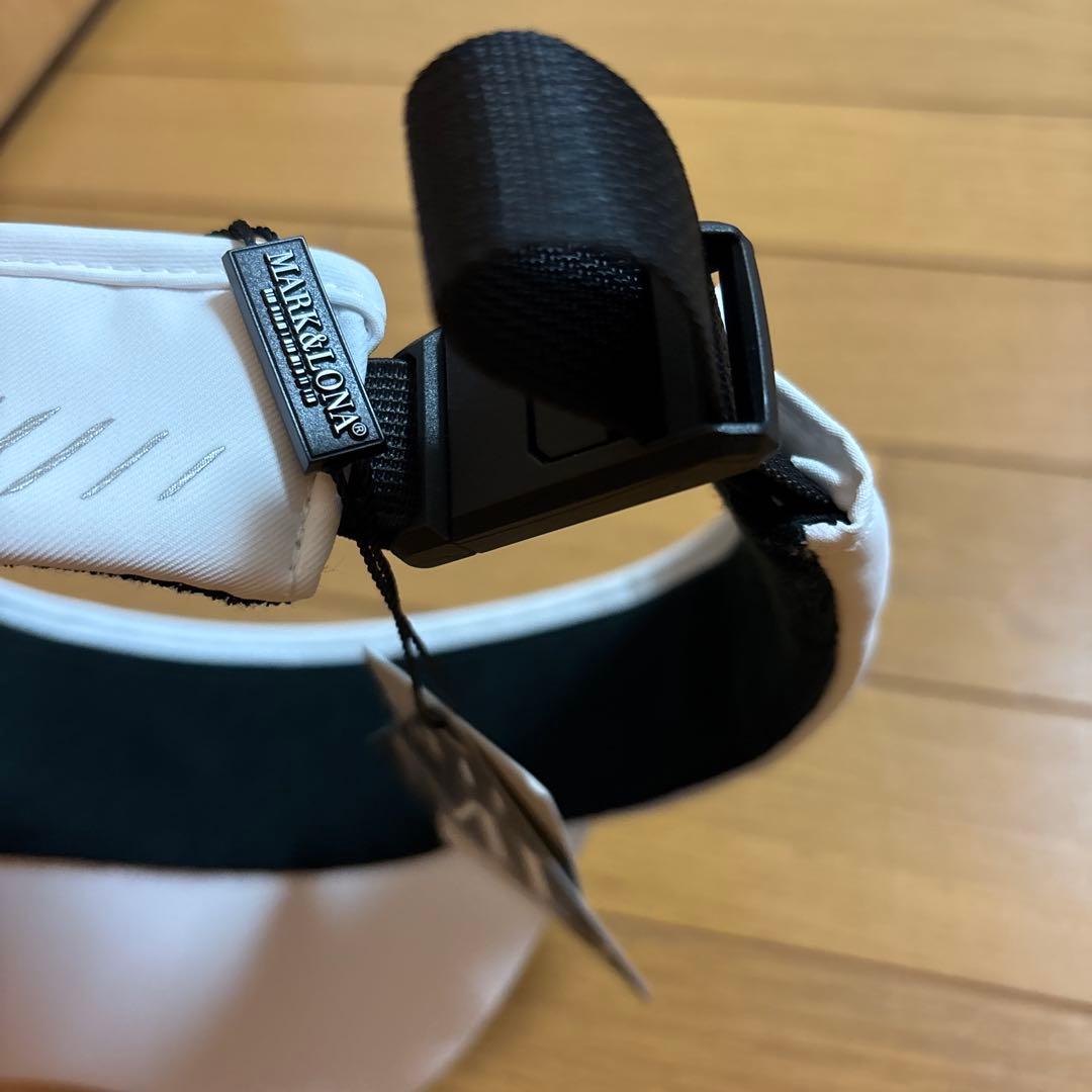 未使用☆MARK & LONA☆ホワイト☆バイザー☆ゴルフ