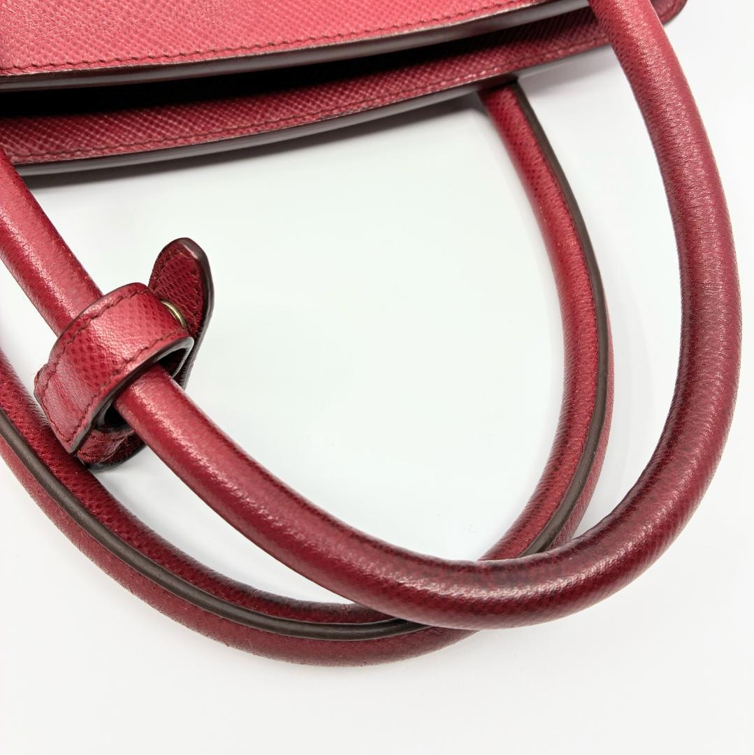 PRADA プラダ 赤 レッド サフィアーノ ハンドバッグ A1350A1