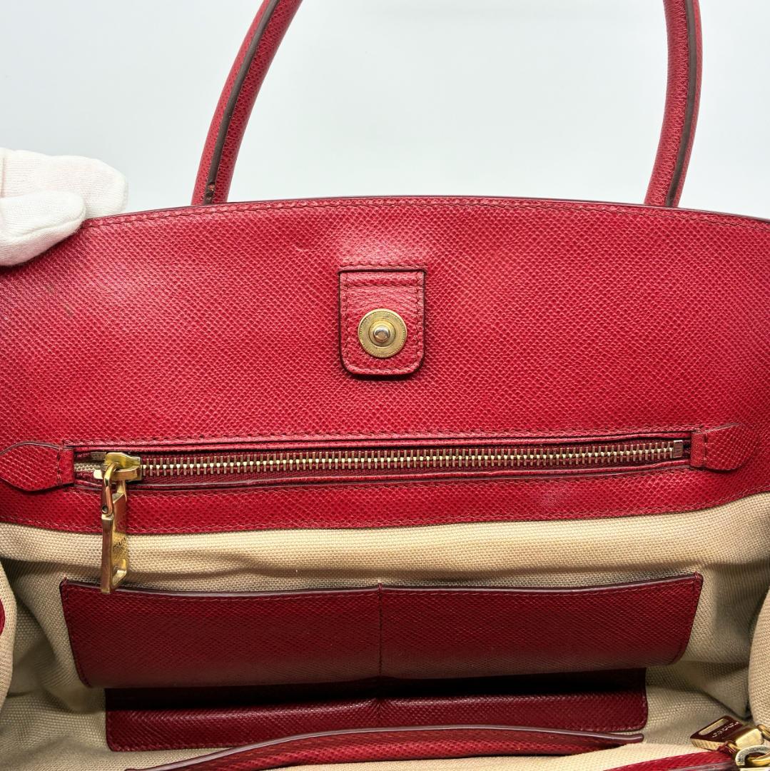PRADA プラダ 赤 レッド サフィアーノ ハンドバッグ A1350A1