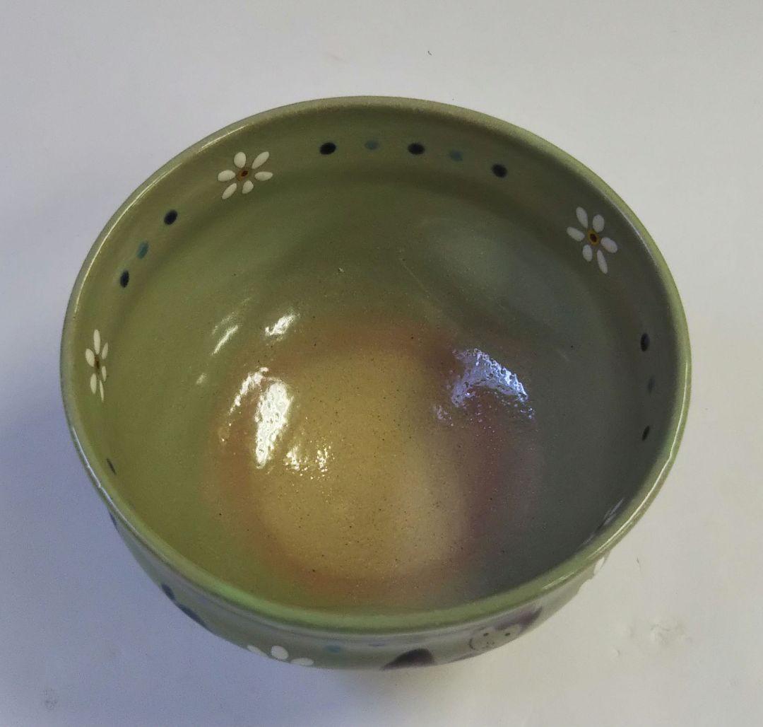 茶道具 茶碗 色絵 五色 干支 猿 申 清水焼 京焼 二代 中村源水 新品