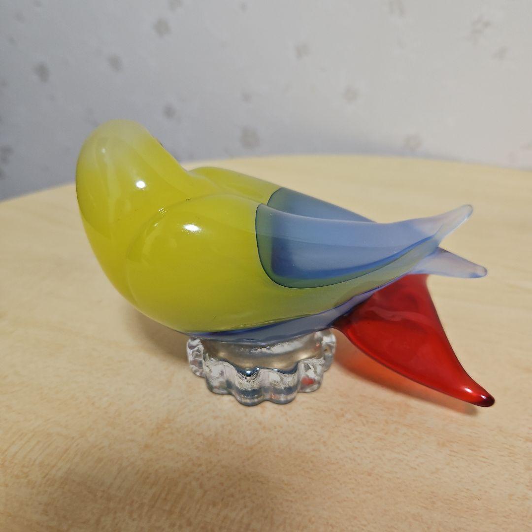 Zanetti Murano ガラス製鳥の置物