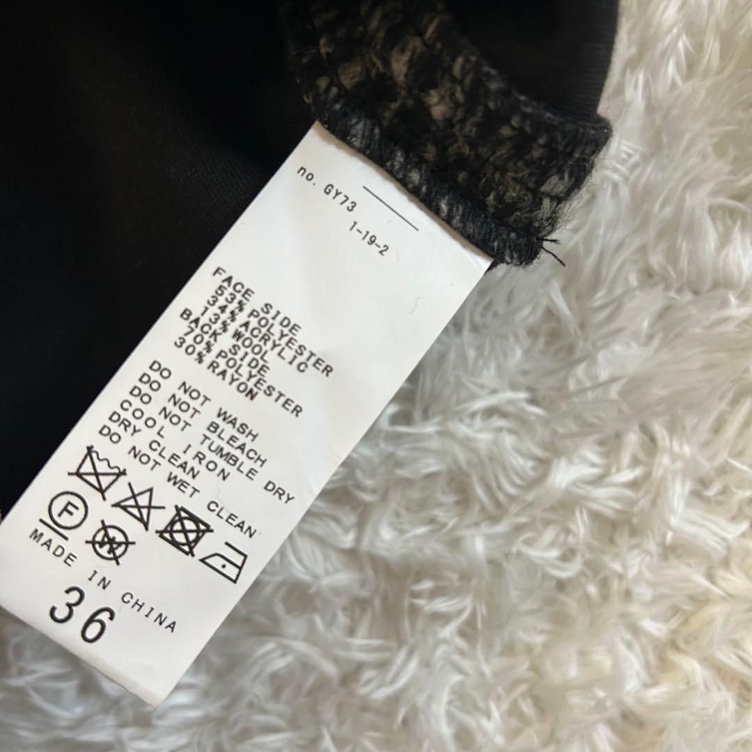 （24AW）Spick & Span Wスライバーチェックハーフコート