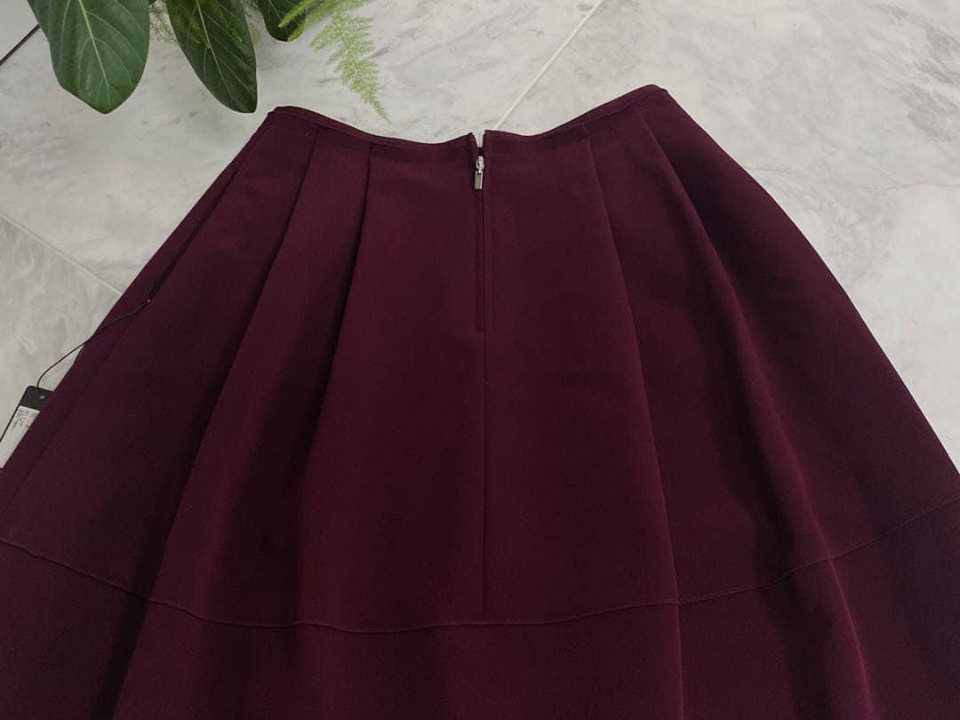 新品・未使用★FOXEY/フォクシースカート バロン 38 バーガンディ