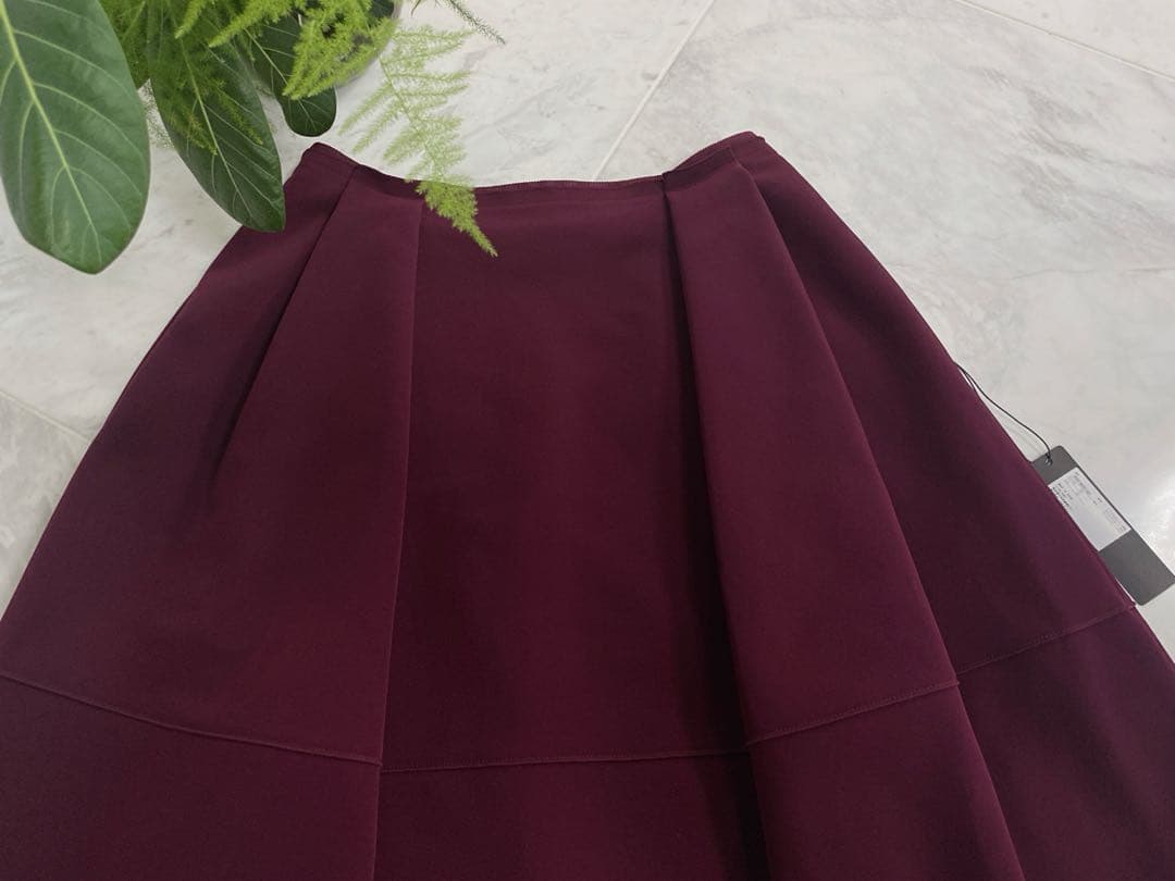 新品・未使用★FOXEY/フォクシースカート バロン 38 バーガンディ