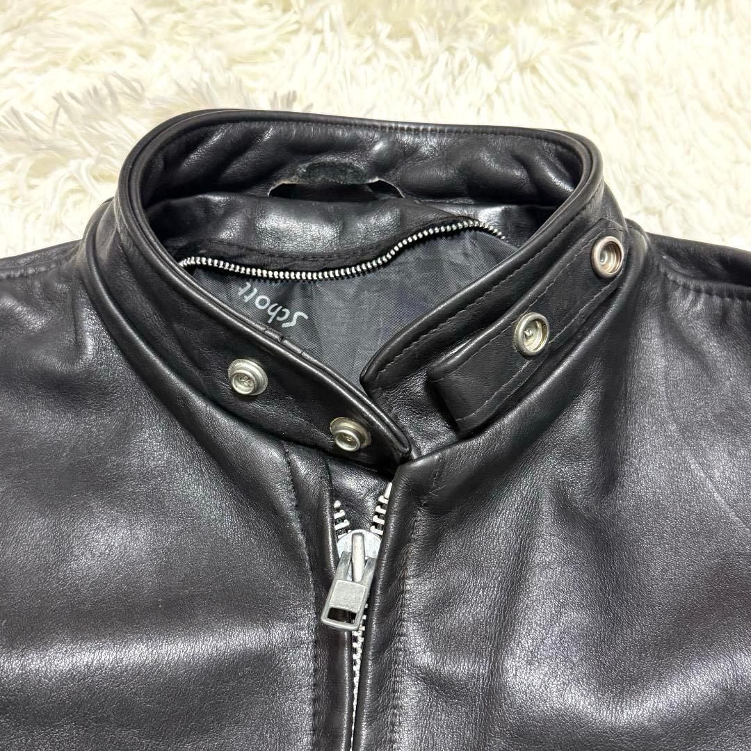 米国製40⭐️Schott ショット 641 シングルライダース カウレザー 黒