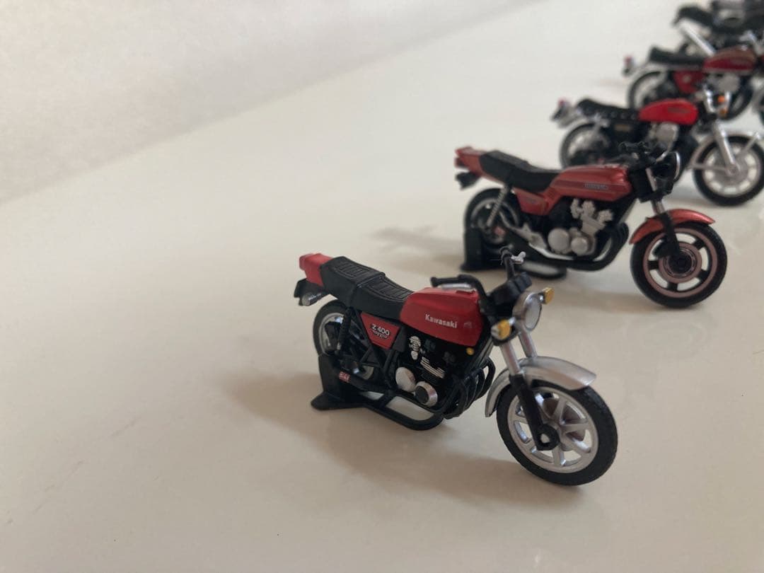 旧車バイクミニチュア 8台セット (おまけ2台)