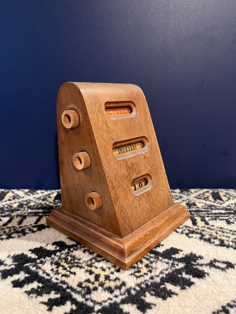 【一点もの】木製卓上カレンダー アンティーク ヴィンテージ コレクション 希少