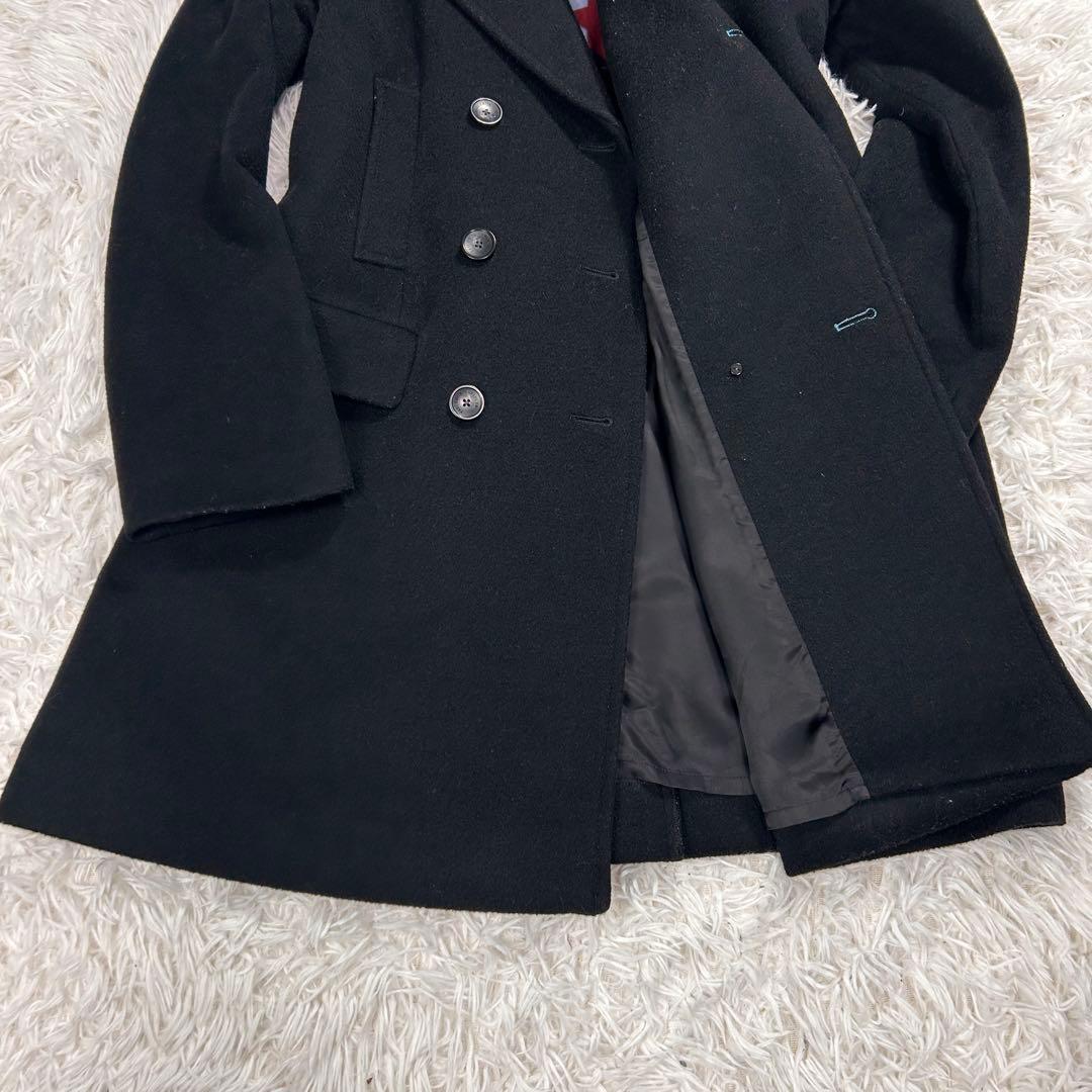 美品✨PaulSmith チェスター ロング コート 内側 千鳥マルチカラー Ｌ