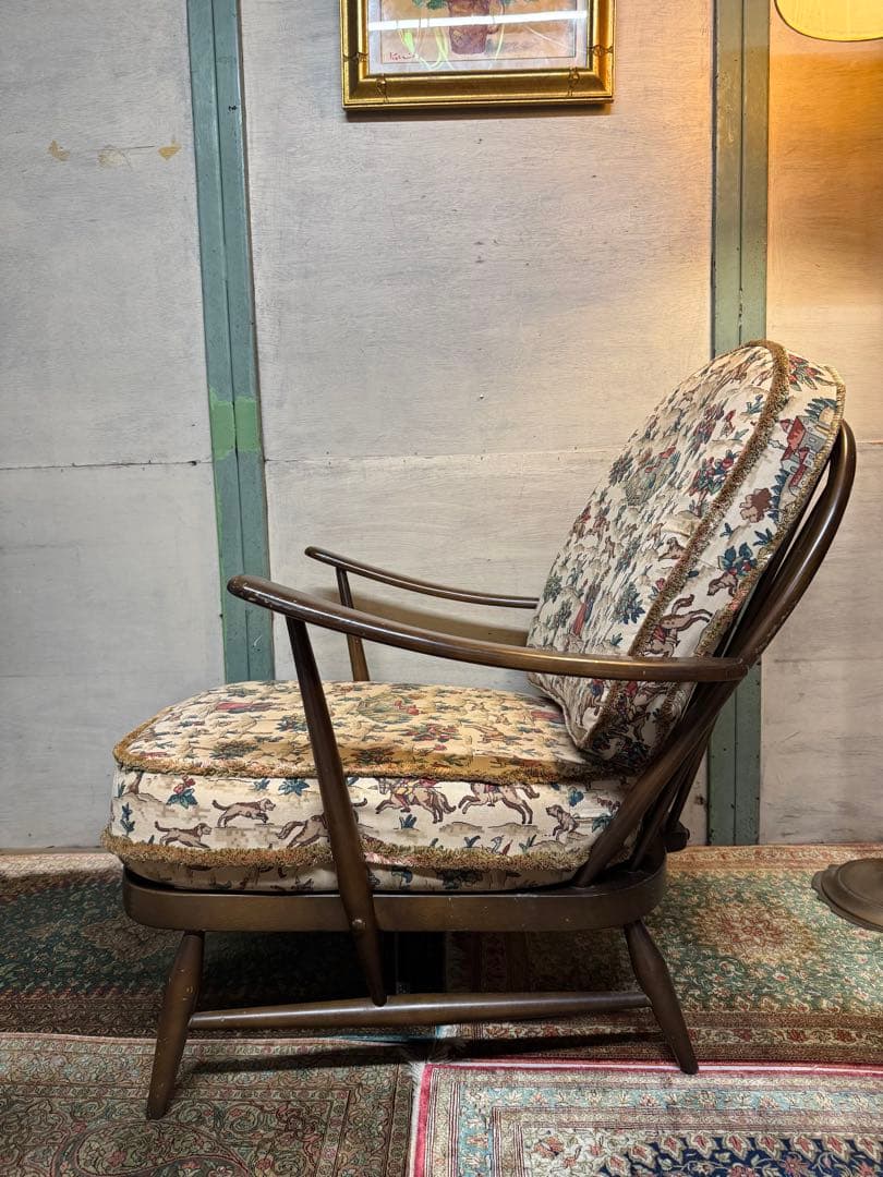 ② 英国 アーコール Ercol ウィンザー ソファ ビンテージ ラウンジチェア