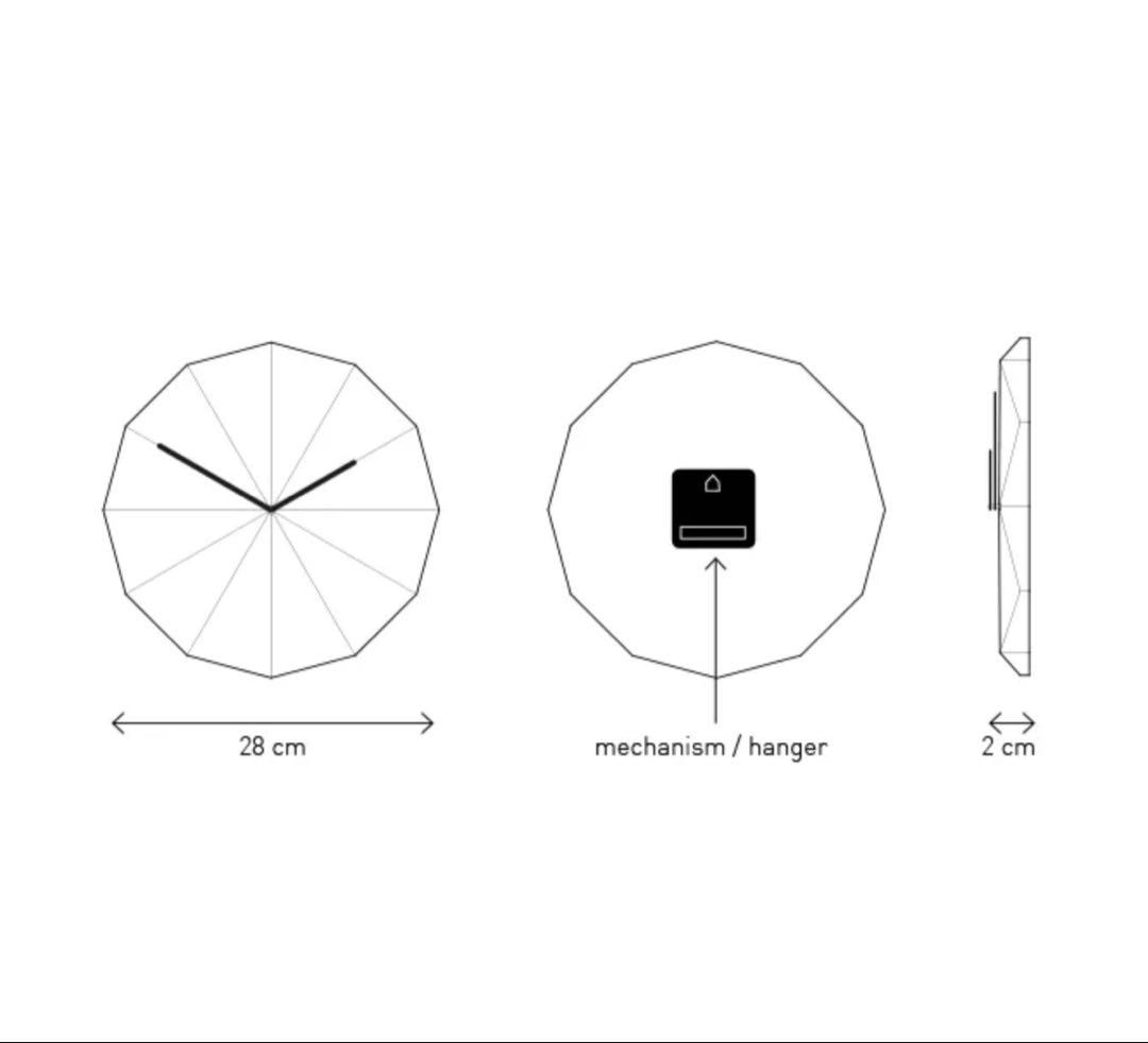 【美品】LAWA DELTA CLOCK オークホワイト
