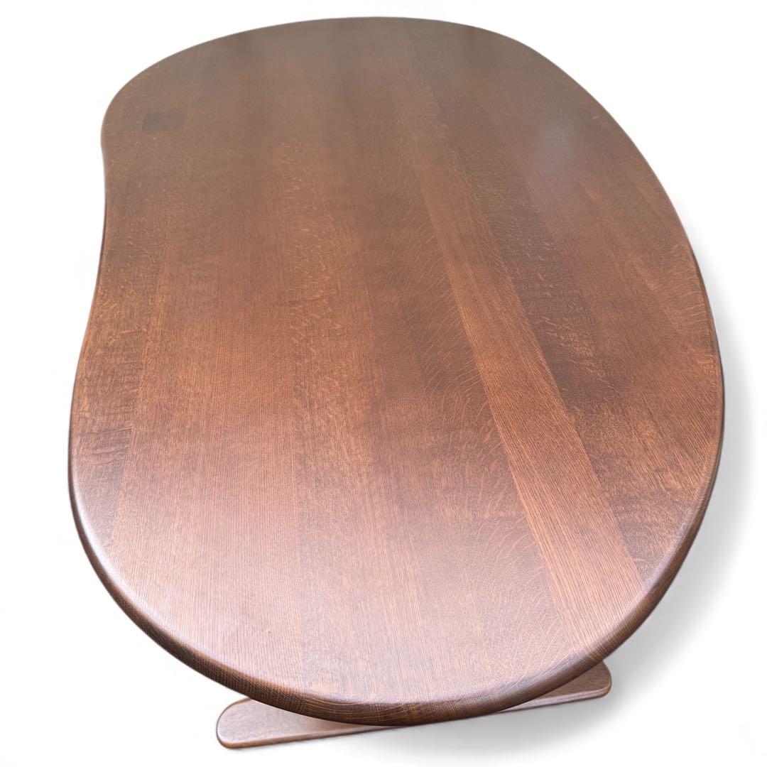 ダイニングテーブル 飛騨産業 キツツキ　豆型　森のことば　オーク材　無垢材